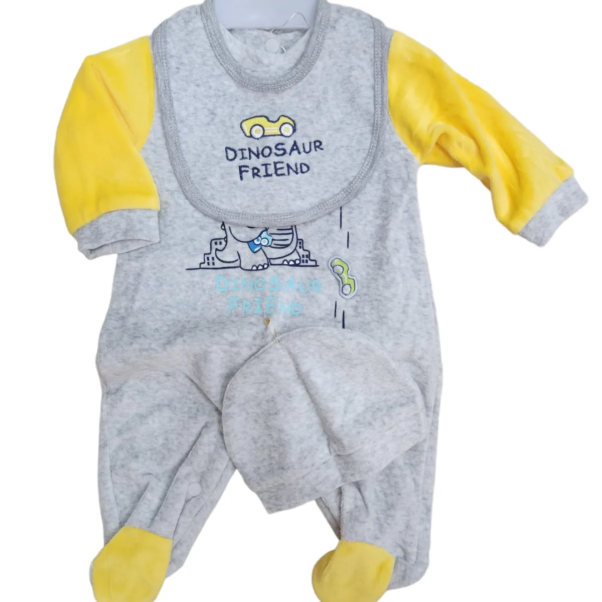 AGW - Set Osito Enterito  Gorrito Bebe Niño Plush