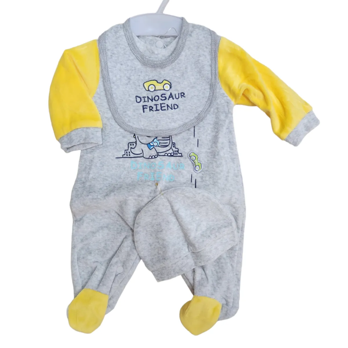 AGW - Set Osito Enterito  Gorrito Bebe Niño Plush