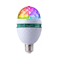 GENERICO - Ampolleta Led Disco Giratoria Bola Disco Colores