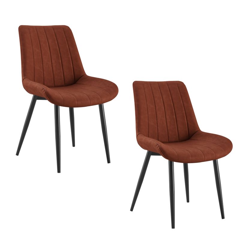 NOVAHUS - Pack 2 Silla Comedor Sitial Dorianna Café