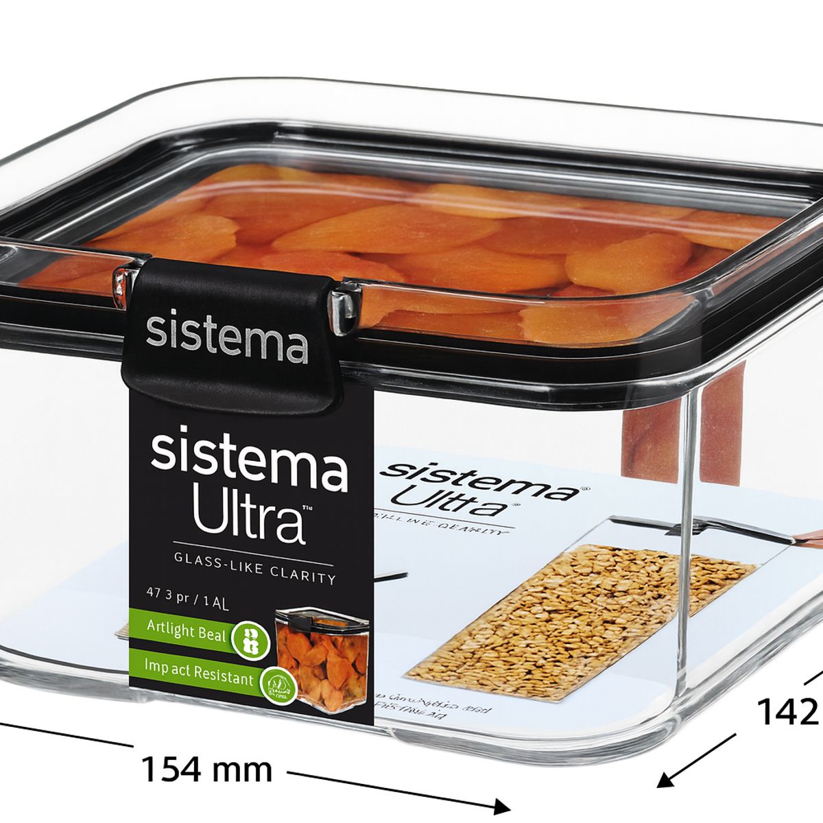 SISTEMA - Contenedor Hermetico Sistema Ultra de 1,4 Lts.- Fabricado en Nueva Zelandia