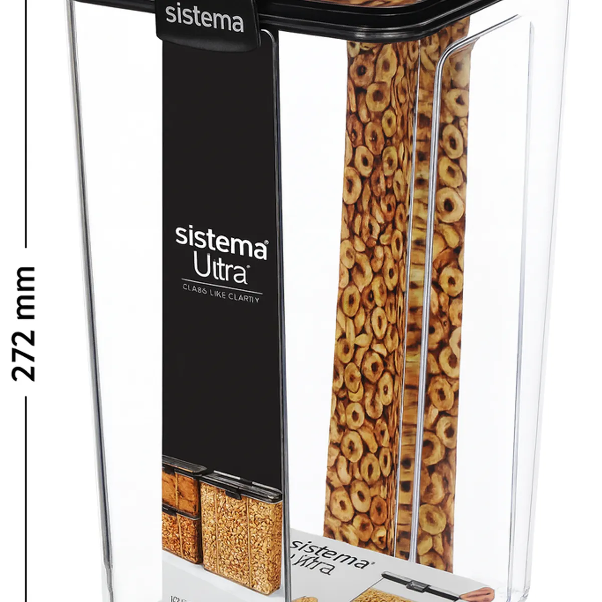 SISTEMA - Contenedor Hermético 4,0 L Tritan Ultra Resistente - Gran Capacidad para Despensa - No Absorbe Olores - Sistema Plastics