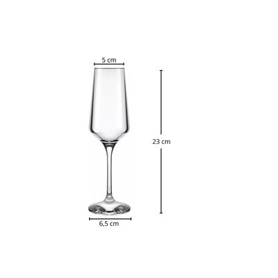 Imagen 2 del producto Set 12 Copas de Champagne Espumante 225ml