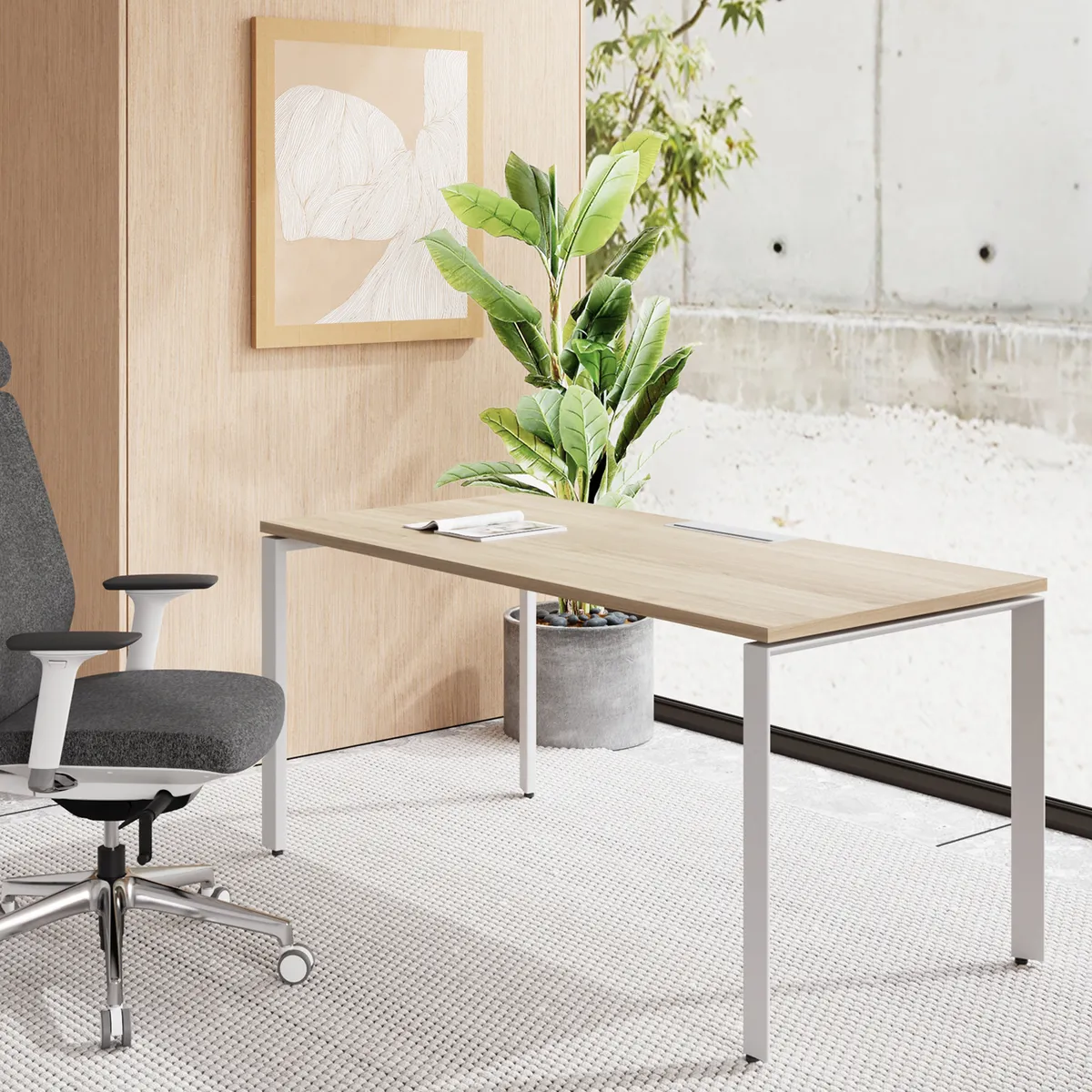 FORM OFFICE - Escritorio Space 180x70 Natura/Blanco Form