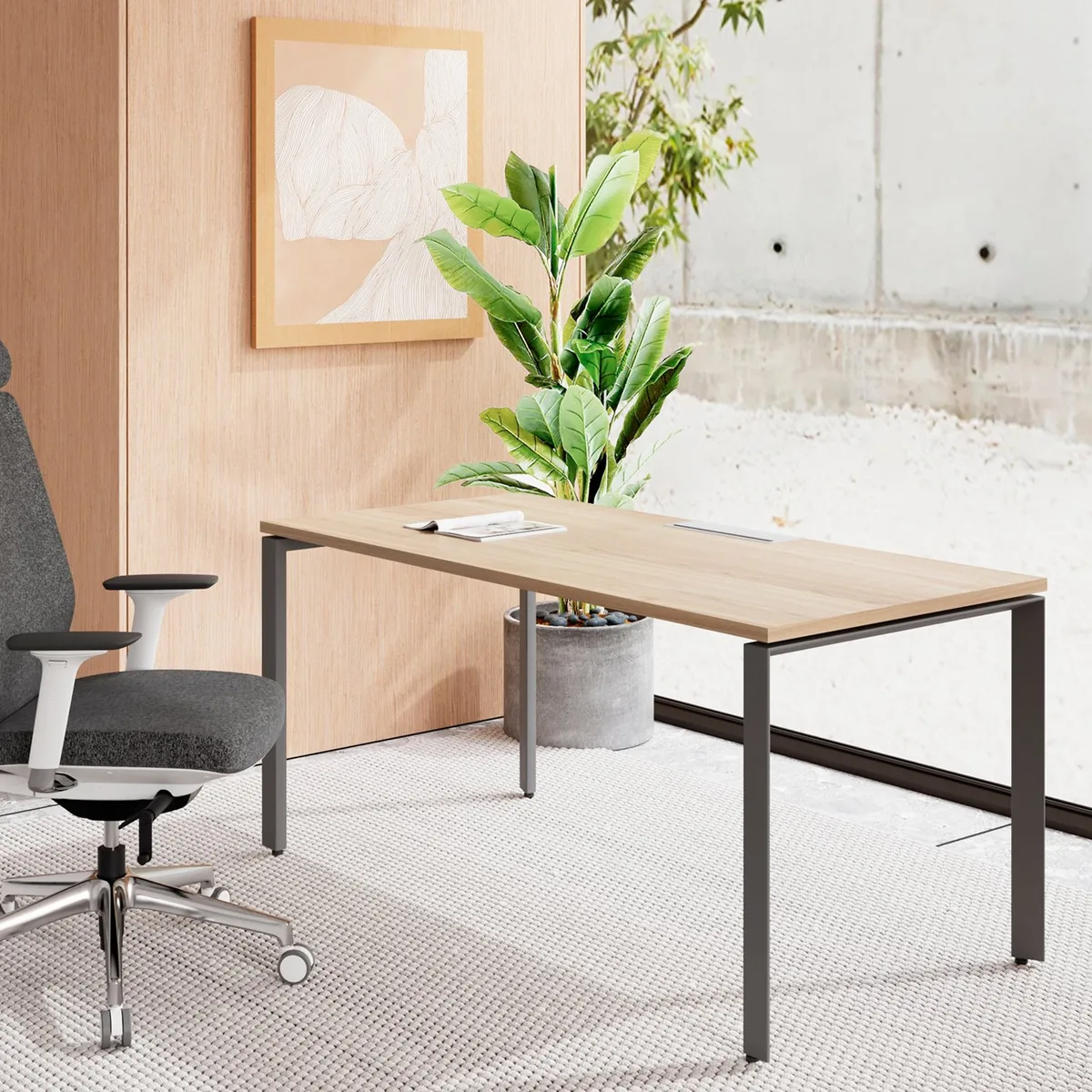 FORM OFFICE - Escritorio Space 120x60 Natura/Gris Form
