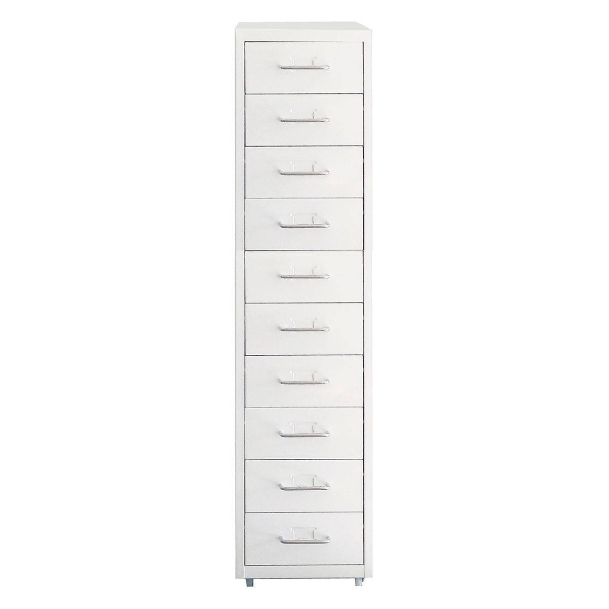MOBITAT - Cajonera blanca 10 cajones con ruedas Mobitat