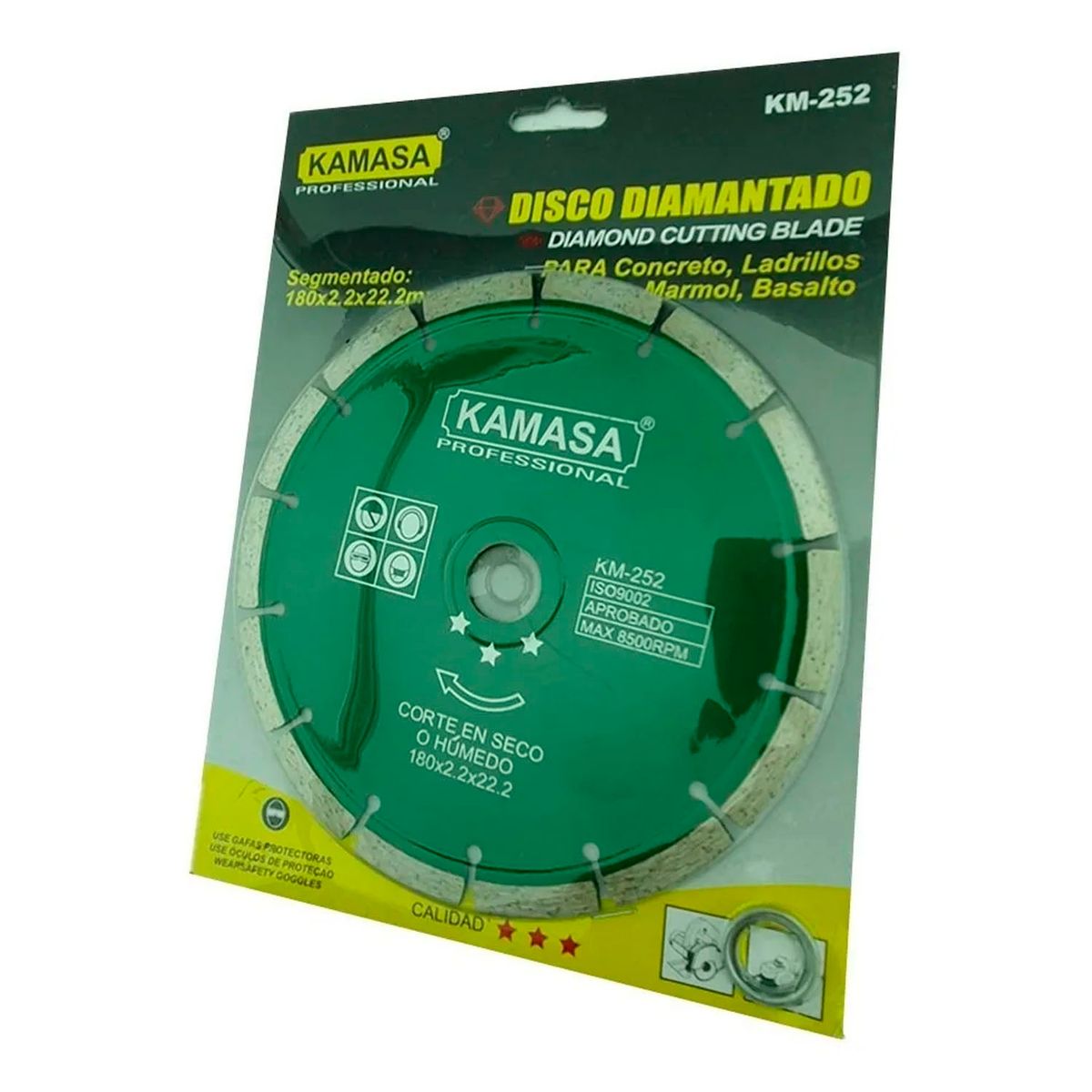 KAMASA - Disco Diamantado 7 180mm Corte Segmentado Concreto Kamasa
