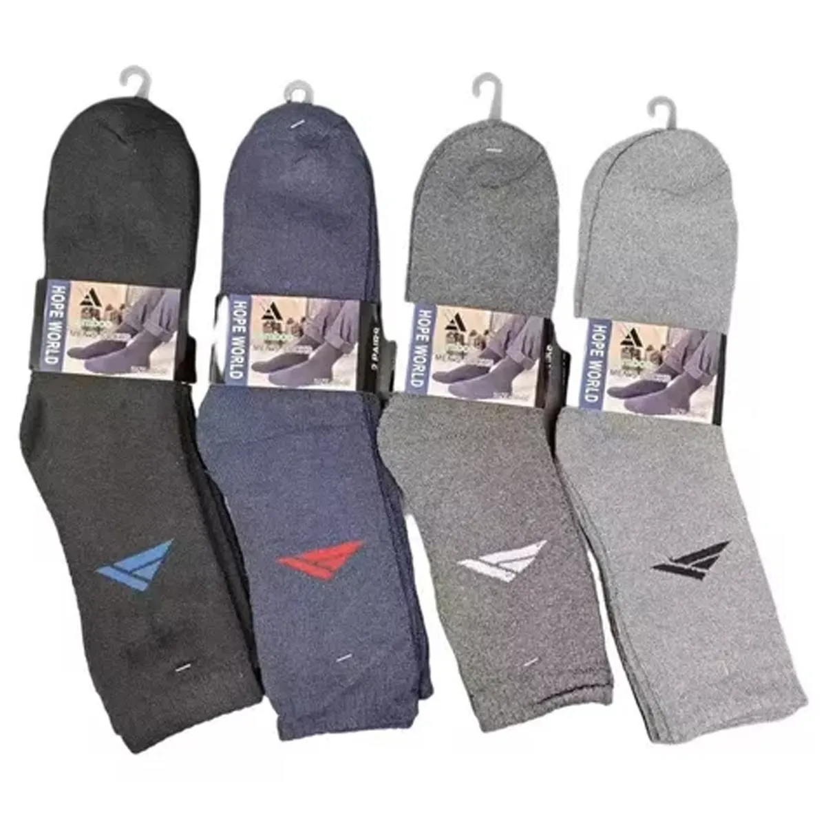 EVERSO - Pack 12 Calcetin Bambú Hombre Grueso Invierno Diseños