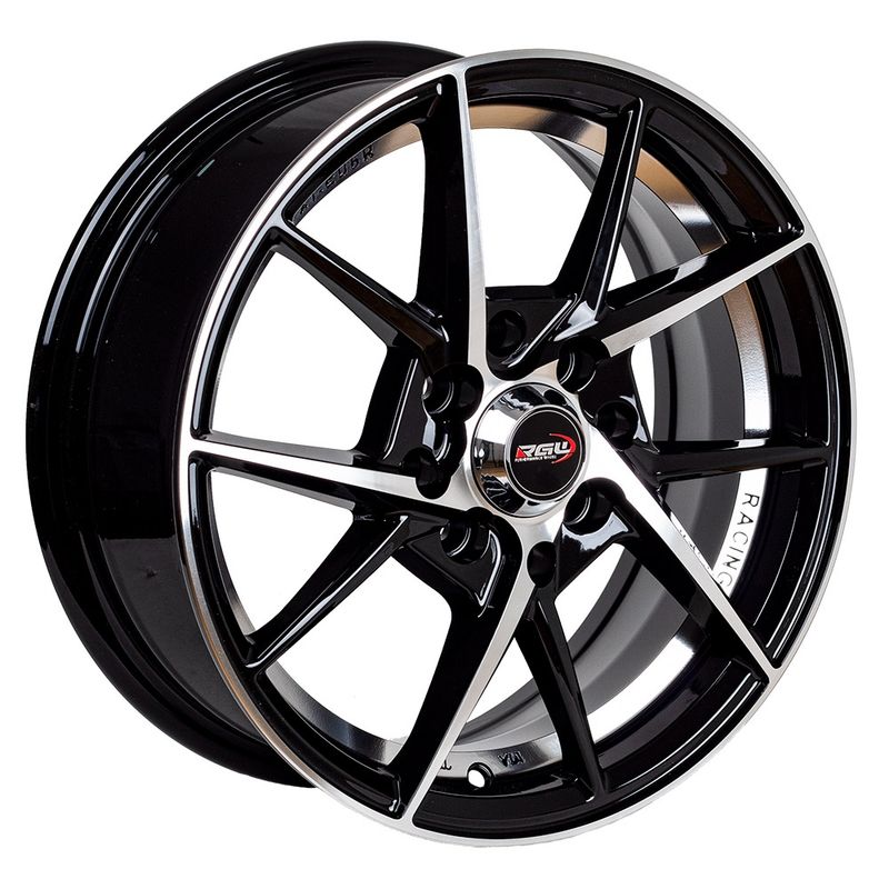 GENERICO - LLANTAS ARO 14X55 4X100114 ET35 black mach RGW Set 4