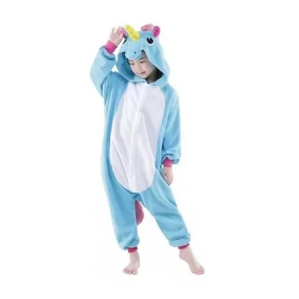GENERICO - Pijama Unicornio Kigurumi Niños 4 A 12 Años Polar Disfraz