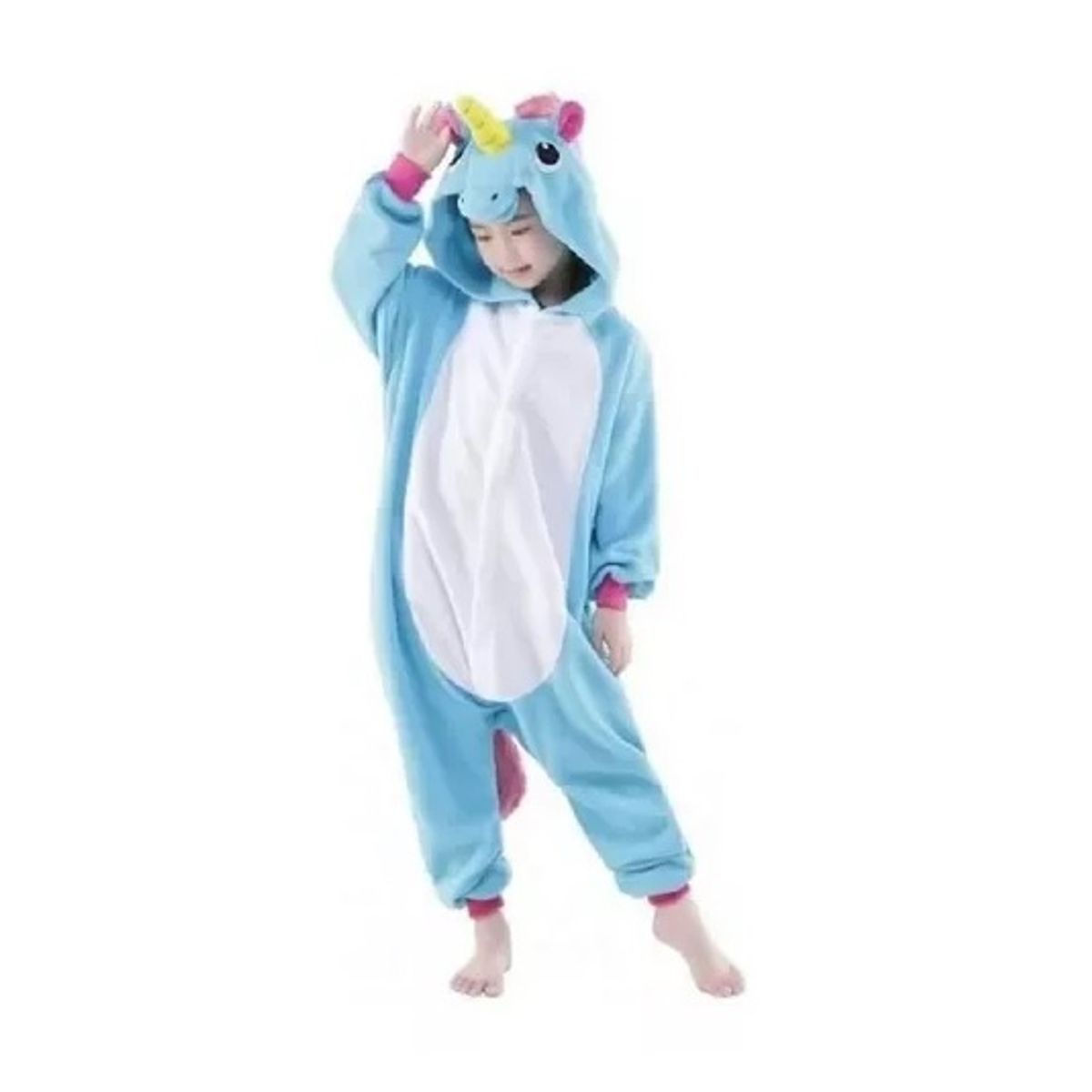GENERICO - Pijama Unicornio Kigurumi Niños 4 A 12 Años Polar Disfraz