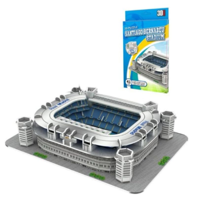 GENERICO - Puzzle 3D Bloques Estadio Fútbol BERNABEU STADIUM