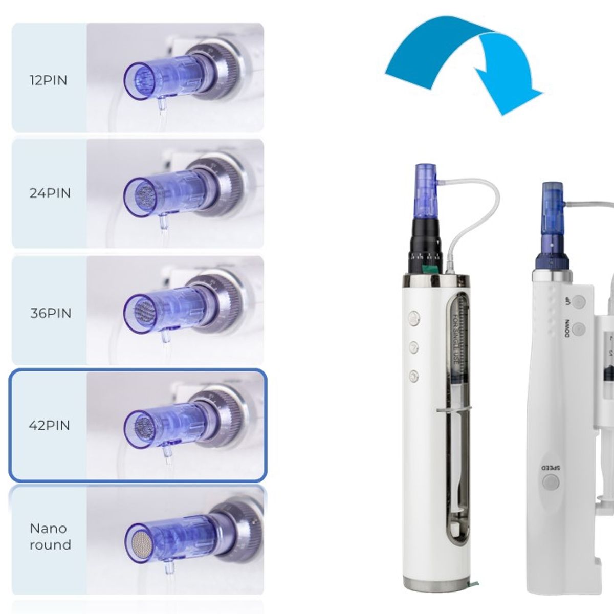 GENERICO - Cartucho Dermapen Inyector 42 Pines Pack 10