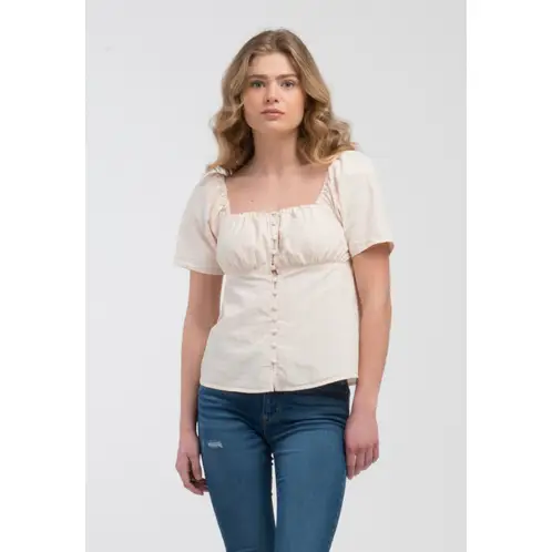 LEVIS - Blusa Mujer Lisa Beige