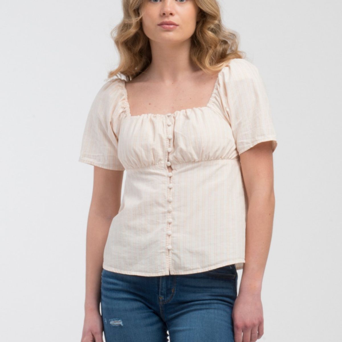 LEVIS - Blusa Mujer Lisa Beige Levis