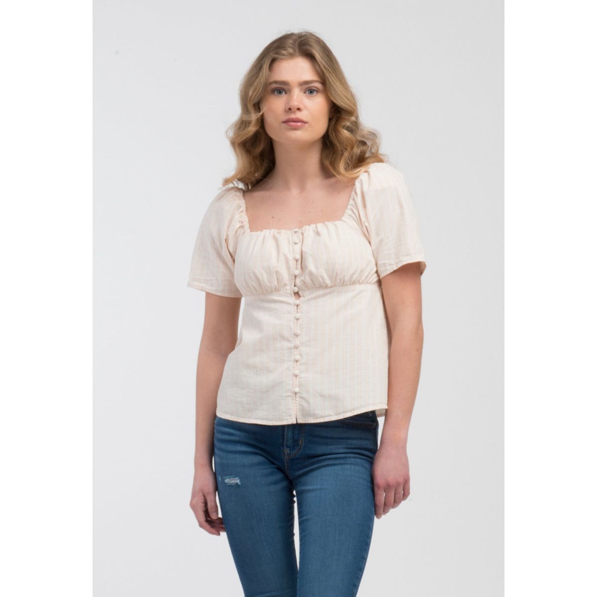 LEVIS - Blusa Mujer Lisa Beige Levis