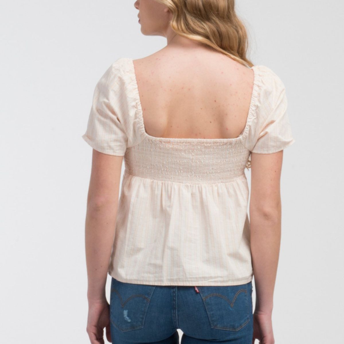 LEVIS - Blusa Mujer Lisa Beige Levis