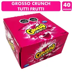 ARCOR - Grosso Crunch Tutti Frutti De (Caja Con 40 Chicles)