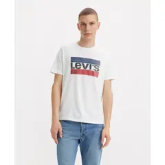 LEVIS - Polera Hombre Regular Fit Gráfica Blanco