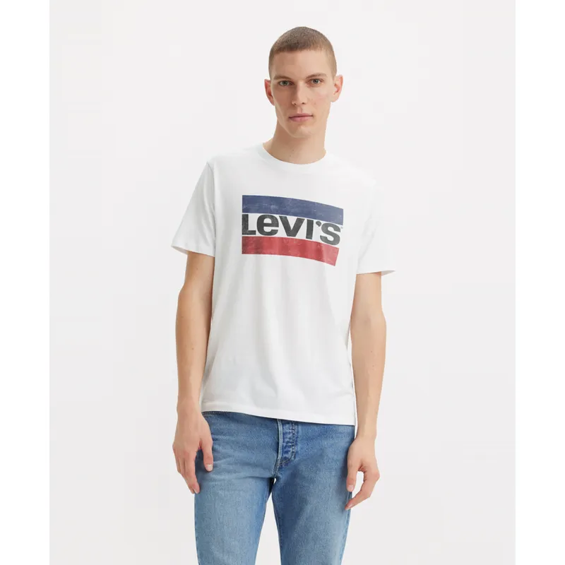 LEVIS - Polera Hombre Regular Fit Gráfica Blanco Levis