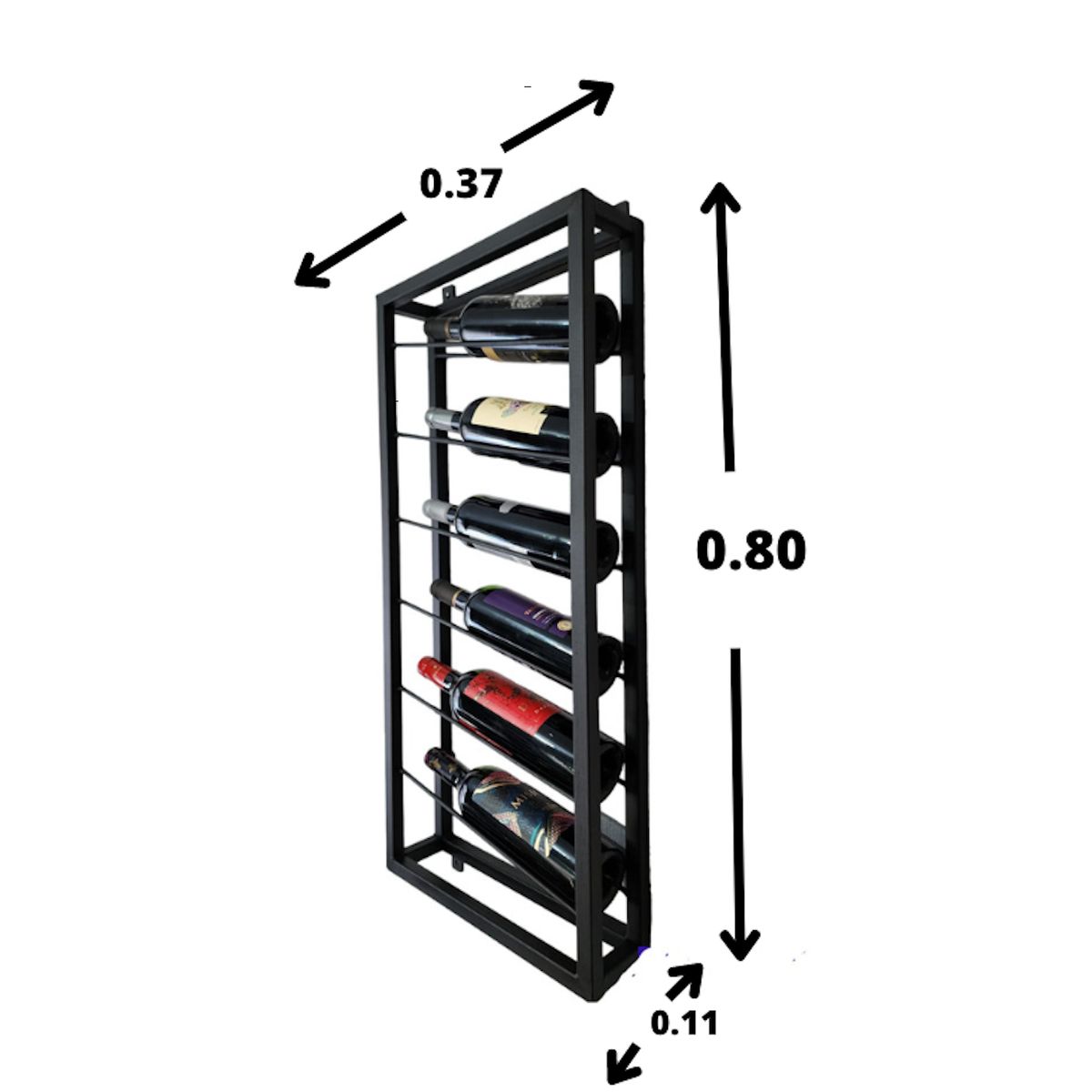 GENERICO - Cava Colgante Para Vinos en Fierro Etrusco