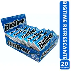 BIGTIME - Celeste - Chicle Refrescante (Caja Con 20 Unidades)