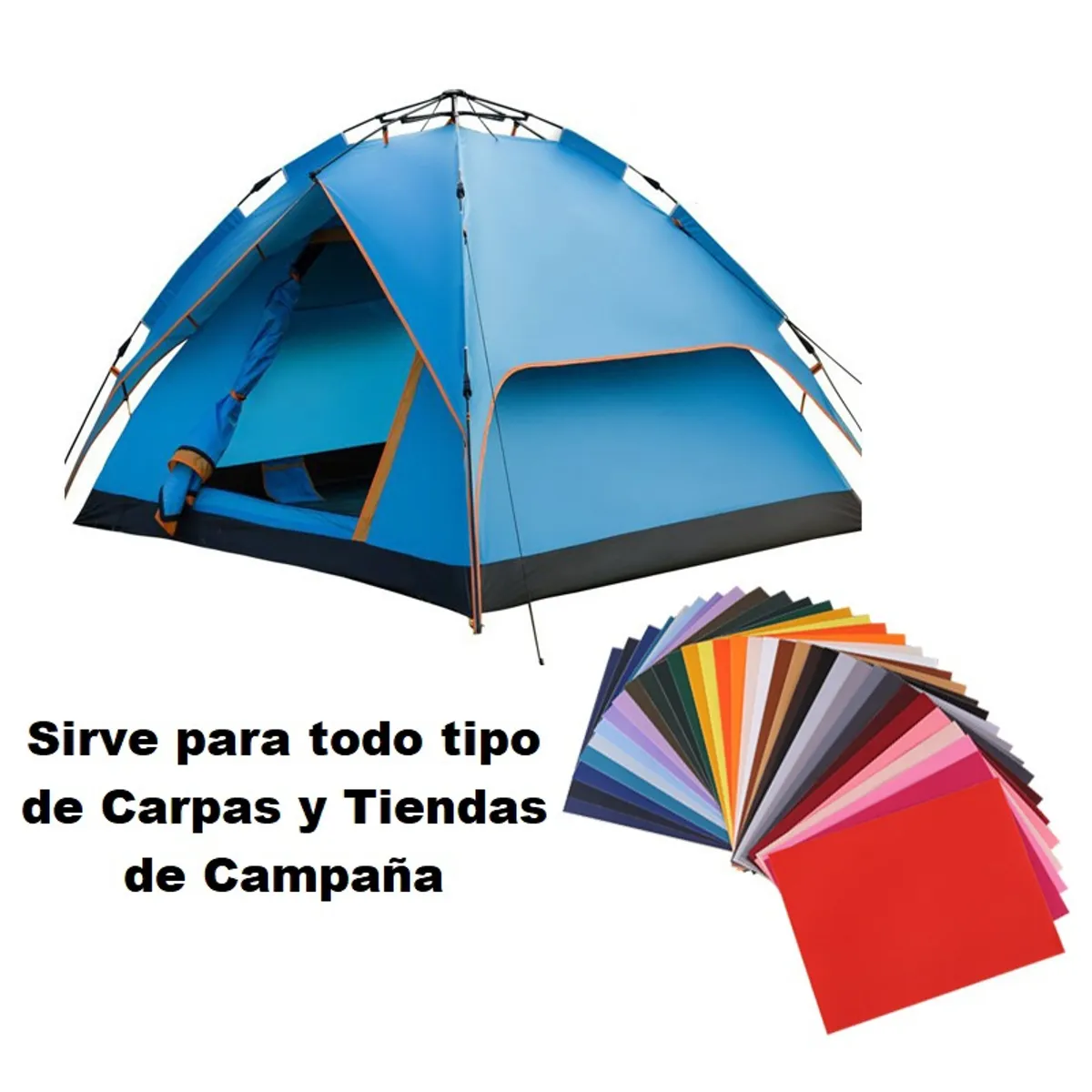 GENERICO - Parche Nylon Adhesivo Reparar  Parkas Carpas Verde Oscuro
