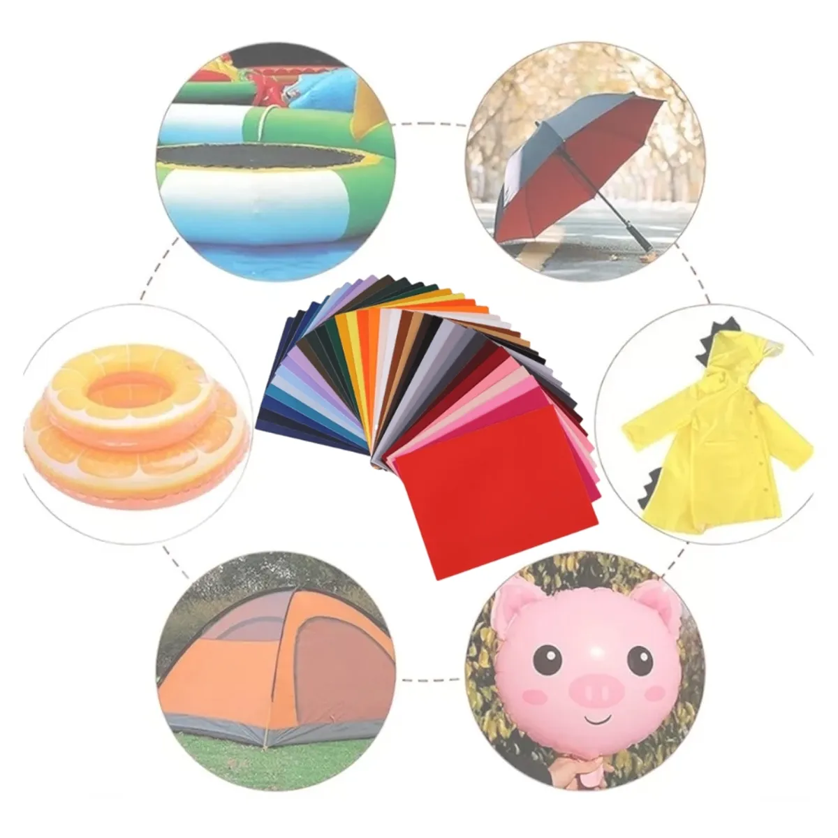 GENERICO - Parche Nylon Adhesivo Reparar Parkas Carpas Gris Oscuro