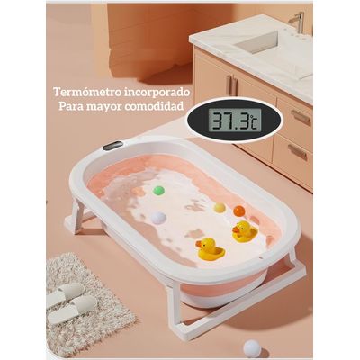 Imagen 2 del producto Bañera Plegable Con Cojín Y Más Accesorios Rosada