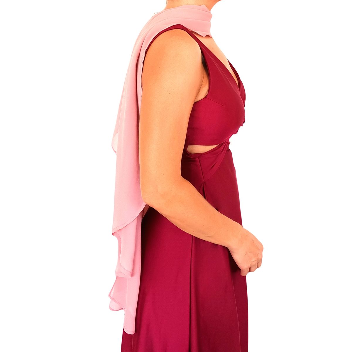 MARIA PASKARO - Tapado Capa Multiforma Catania Palo Rosa Gasa Maria Paskaro MARIA PASKARO