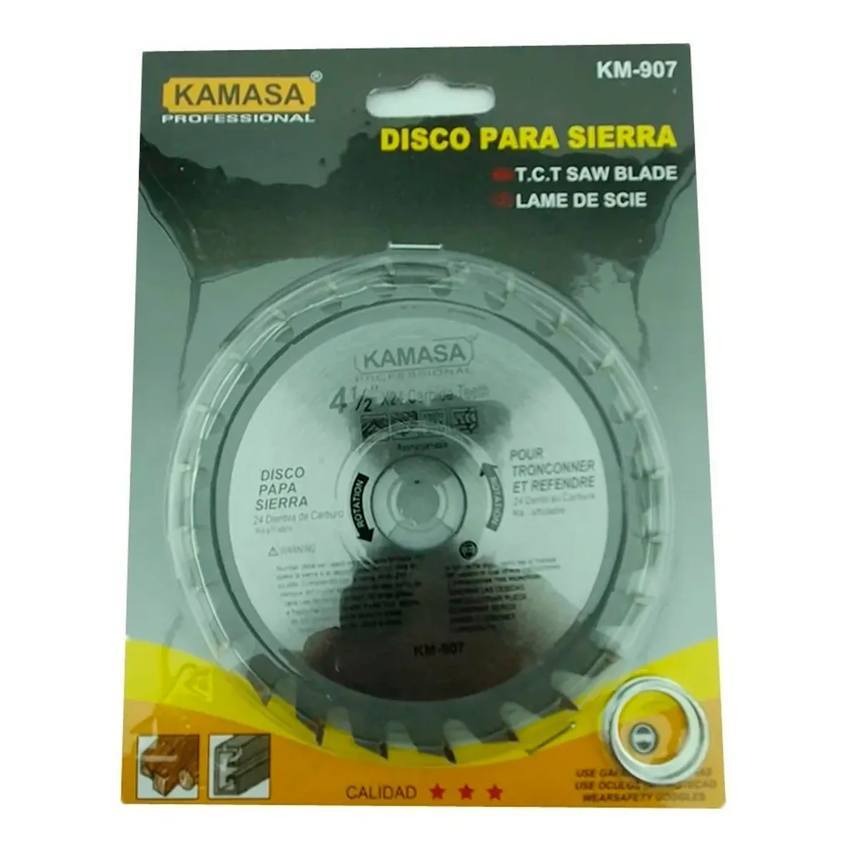 KAMASA - Disco Sierra Circular 4 1/2 Pulgadas 24 Dientes Kamasa