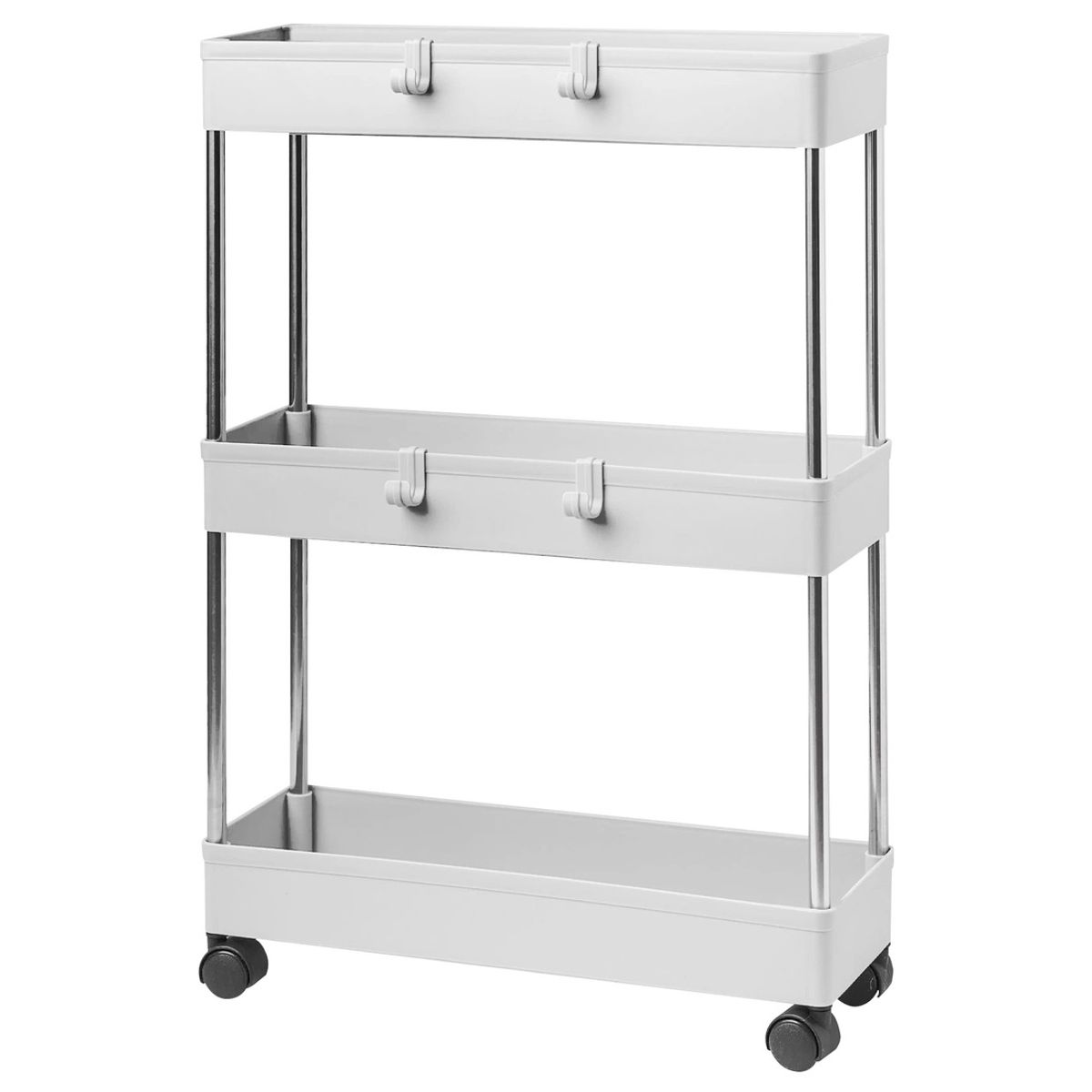 DECOTEAM - Estante Organizador Multiuso Decoteam 3 niveles con Ruedas DECOTEAM