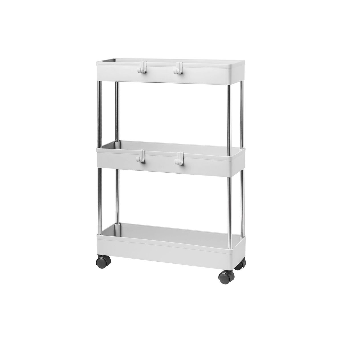 DECOTEAM - Estante Organizador Multiuso Decoteam 3 niveles con Ruedas DECOTEAM