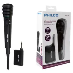 PHILCO - Micrófono Alámbrico Inalámbrico