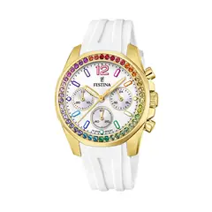 FESTINA - Reloj F20650/2 Blanco Mujer Boyfriend Collection