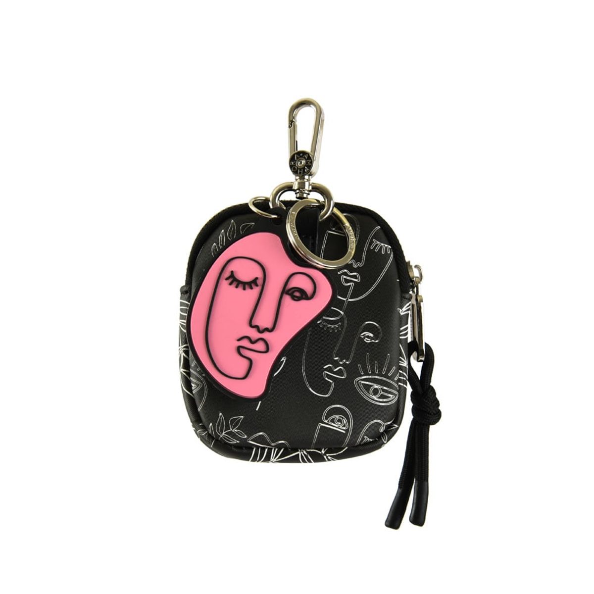 AMPHORA - Hanging monedero picasso negro