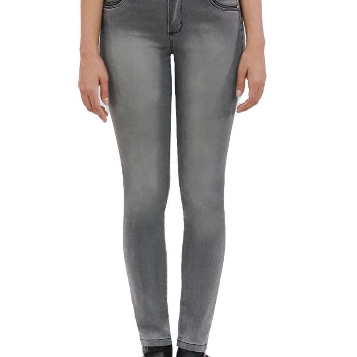 DIVINO JEANS - Jeans Divino Madonna V gris - Gris