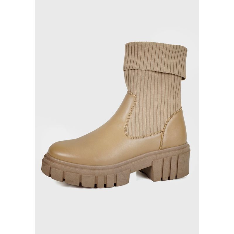 EDA MANZINI - Botín Boffil Beige EDA MANZINI