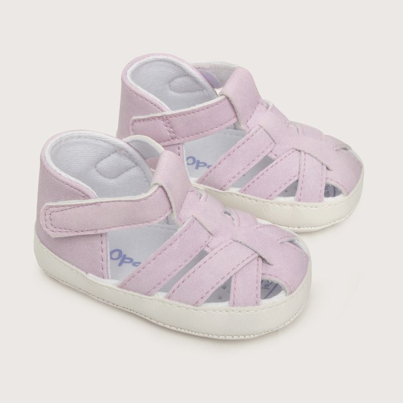 OPALINE - Sandalia de niña textil Lila (14 a 18)