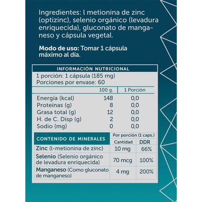 Imagen 2 del producto Zinc Selenio Manganeso ZuSeMn