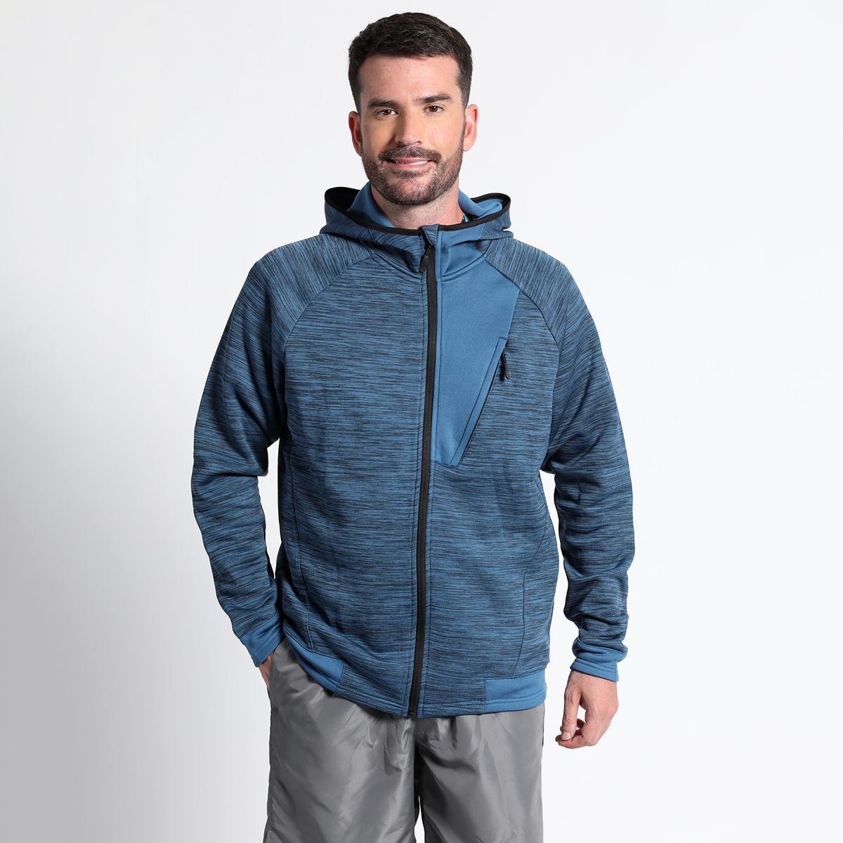 KOTTING - Polerón Full Zipper Cuello Alto Con Capucha KOTTING