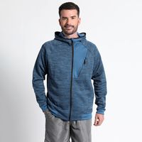 Polerón Full Zipper Cuello Alto Con Capucha