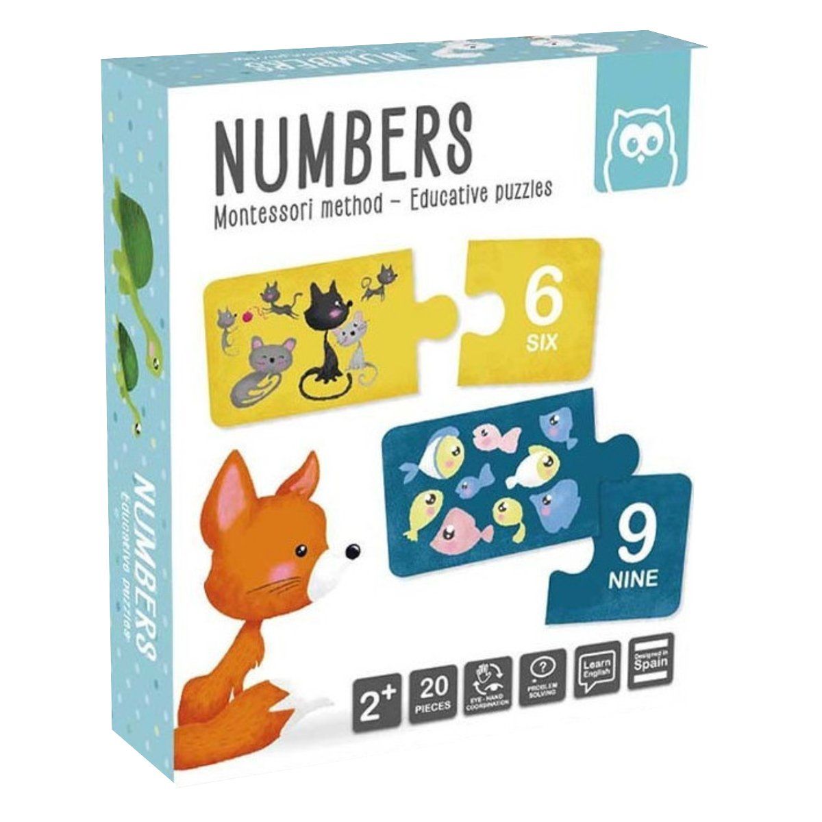 EUREKAKIDS - Animales y Números Eurekakids Puzzle Educativo