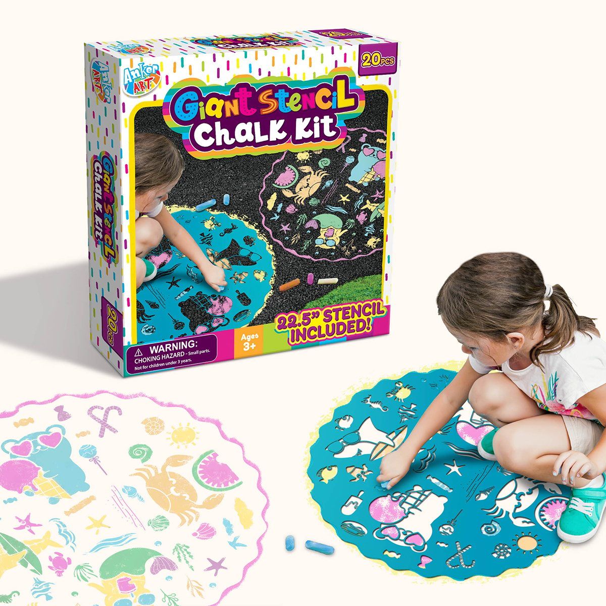 GENERICO - Stencil Gigante con Tizas Anker