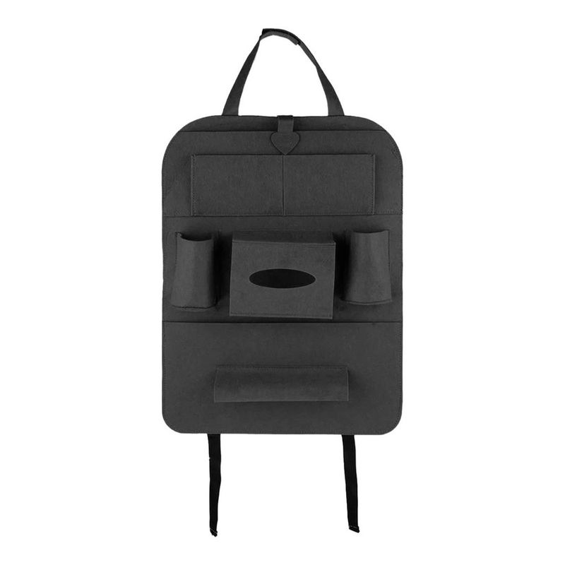 GENERICO - Bolso Organizador Multifunción Asiento Trasero De Auto Gris