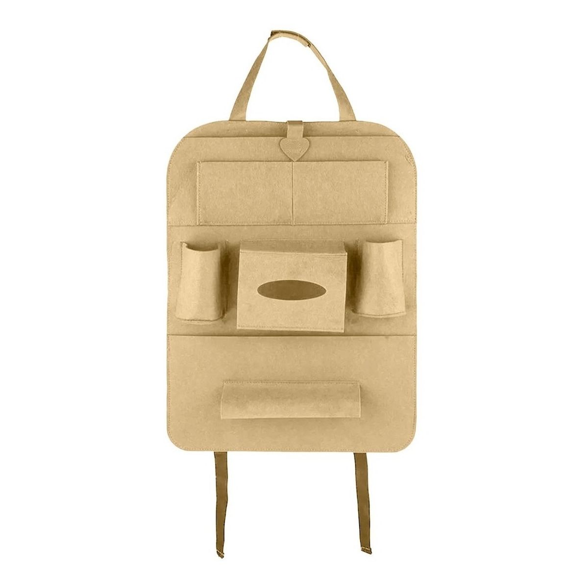 GENERICO - Bolso Organizador Multifunción Asiento Trasero De Auto Beige