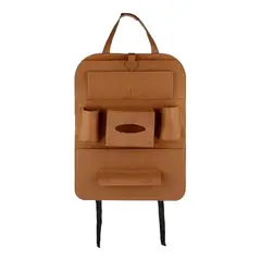 GENERICO - Bolso Organizador Multifunción Asiento Trasero De Auto Marrón
