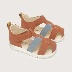 OPALINE - Sandalia de niño urbana terracota 18 a 21