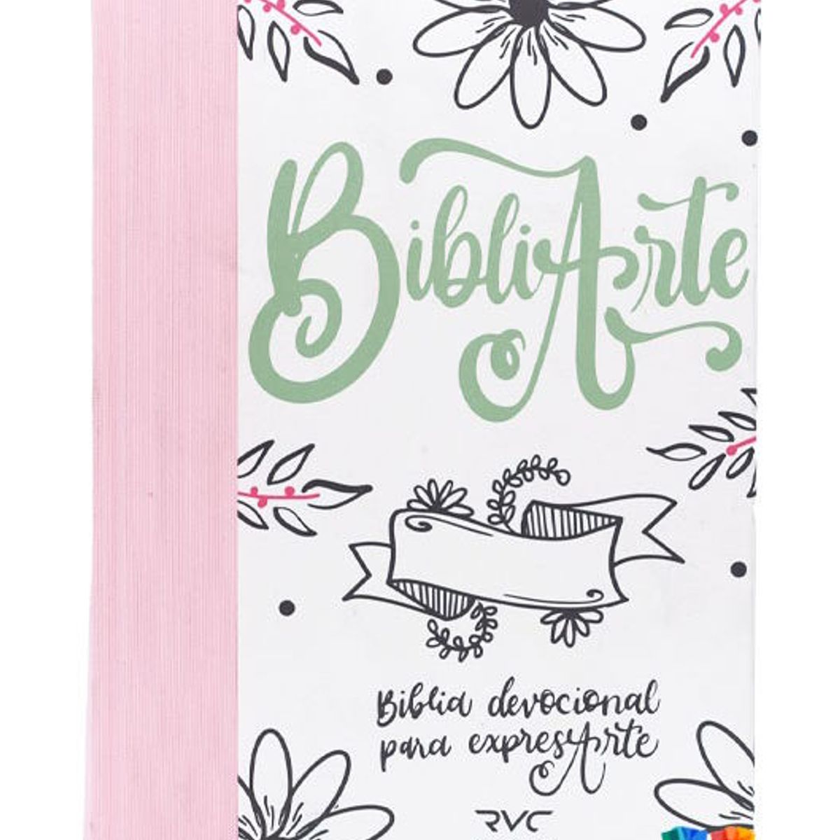 SOCIEDADES BIBLICAS UNIDAS - Biblia Arte RVC devocionales lettering rosa