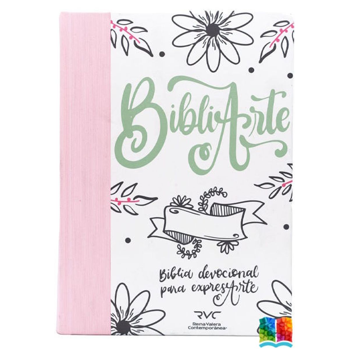 SOCIEDADES BIBLICAS UNIDAS - Biblia Arte RVC devocionales lettering rosa